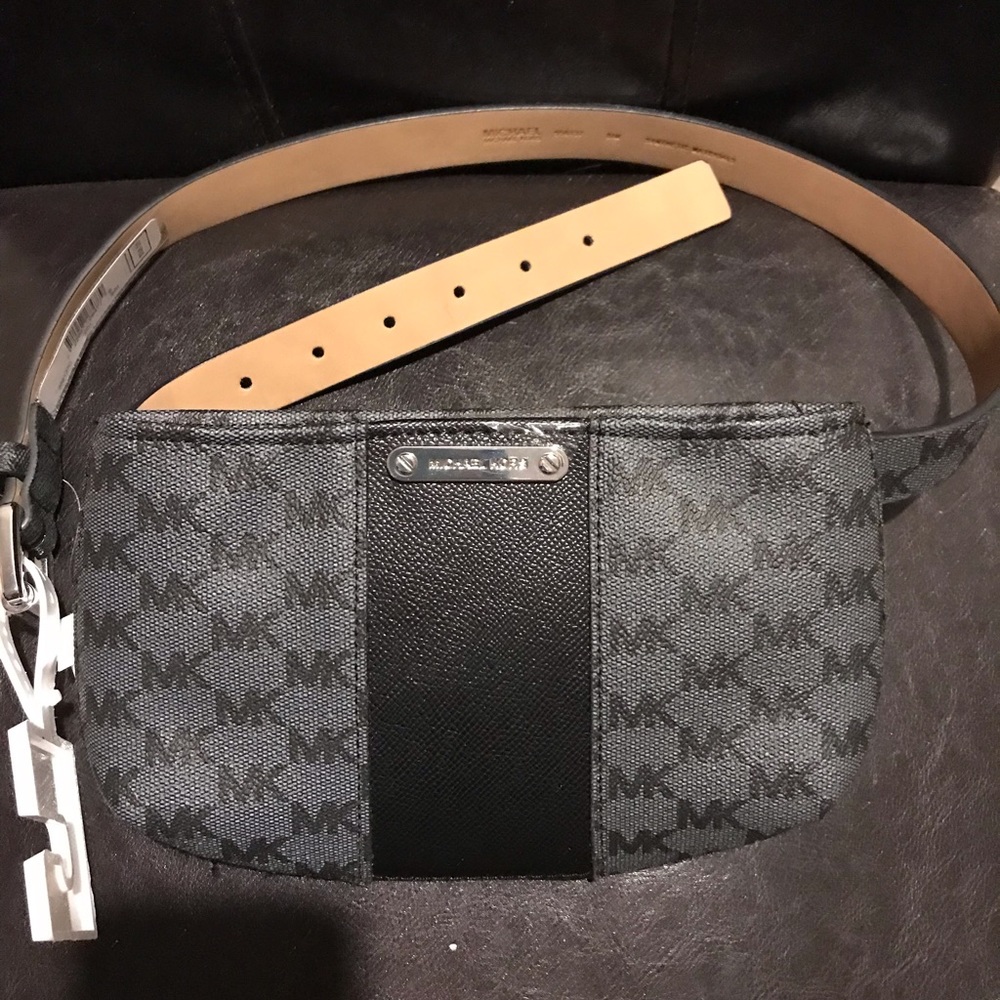 Michael Kors black belt purse